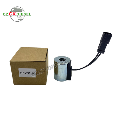 55MM DC12V Σολενοειδής βαλβίδα 117-2911 1172911 για CAT BACKHOE Loader 420D 442D 430D 432D 416C